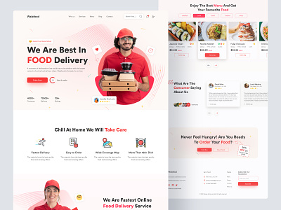 Food Delivery Landing Page and UI Exploration.