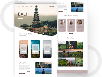 Tour and Travel Landing Page ui ui design uiux uiuxdesign ux web web design webdesign website design