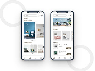 Furniture Store UI // App Concept design ui ui design uiux uiuxdesign ux