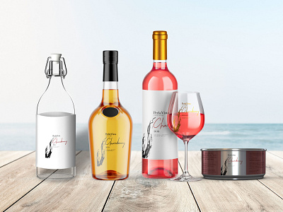 Clear Wine Bottle Glass Mockup bottle glass mockup wine