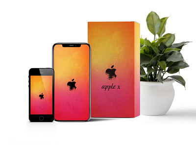Apple Mobile Box Packaging Mockup apple box mobile mockup