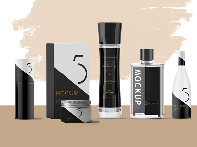 Premium Perfume Branding Mock Up mockup perfume bottle