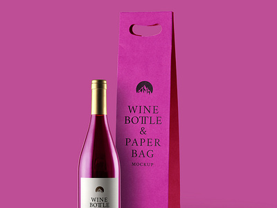 Wine Packaging Wine Bottle Label Mockup
