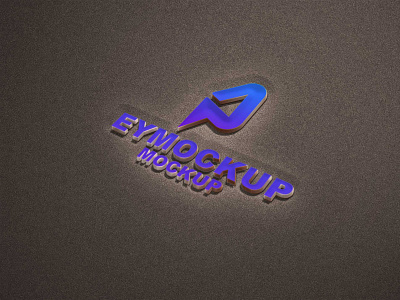 Sand 3D Logo Mockup