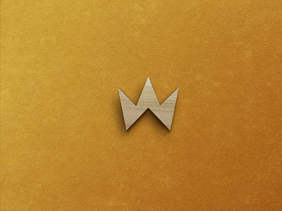 Gold Wood Logo Mockup branding business design icon logo mockup typography ui ux web