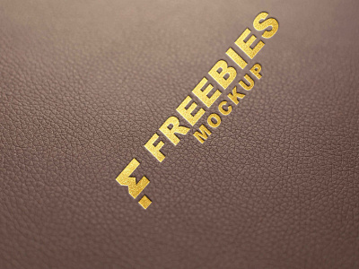 Leather Golden Logo Mockup