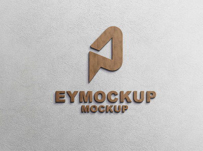 Wooden Premium Logo Mockup branding business design icon logo mockup ui ux vector web