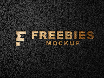 Luxury Leather Logo Mockup