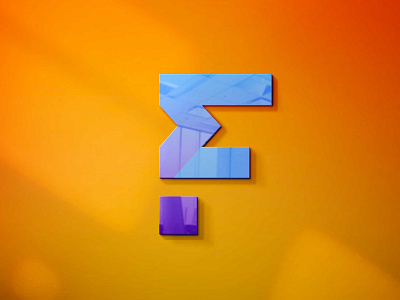 Colorful 3D Logo Mockup