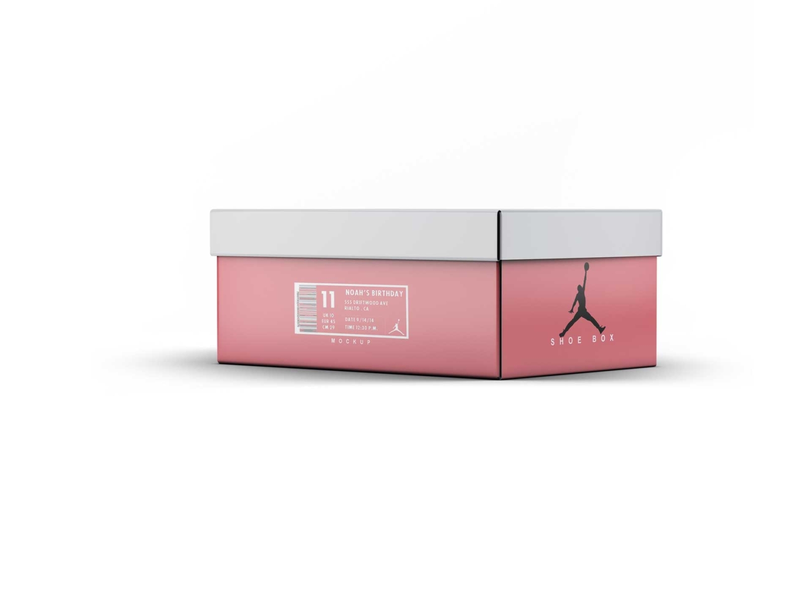 Branded Shoes Box Label Design Mockup by Suhani Patra on Dribbble