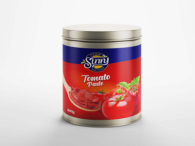 Tomato Tin Can Mockup branding business can design illustration mockup premium tin tomato typography