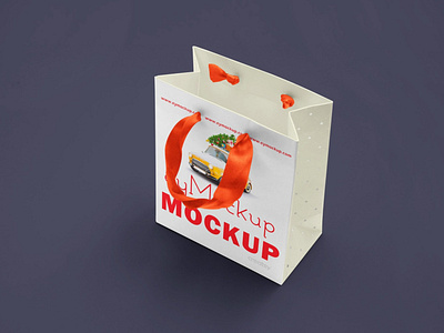 Paper Bag Mockup bag branding business design illustration mockup paper psd