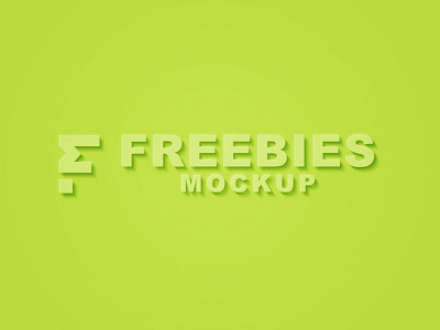 Green Logo Mockup branding business design green illustration logo mockup psd typography ui ux vector