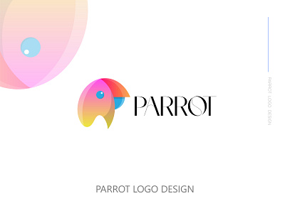 PARROT logo design brand identity branding flat logo logo design logo designer logo idea logo mark modern logo