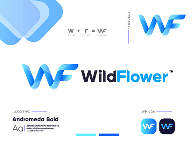 Wild Flower logo design concept