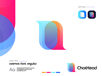 Chathead logo design ( chat logo concept )