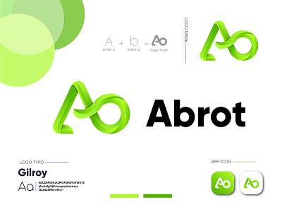 Abrot logo design concept ( ab logo design )