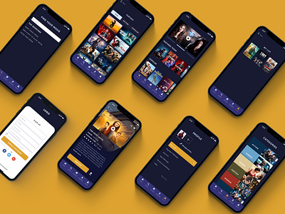 Movies app app film mobile mobile design movies app striming platform