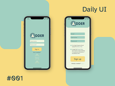Daily UI - #001: Sign Up