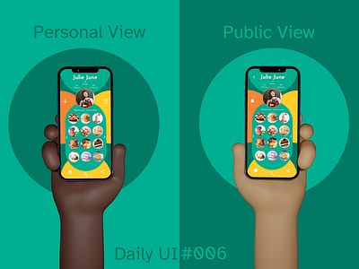 Daily UI - #006: User Profile 006 6 app culinary dailyui dailyui 006 dailyuichallenge design eat flat food graphic design iphone iphone x minimal recipe app social social media ui user profile