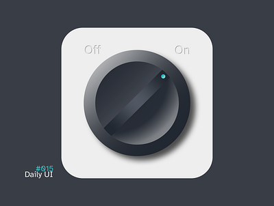 Daily UI - #015: On/Off Button 15 button daily ui 015 dailyui dailyuichallenge design flat graphic design icon illustration minimal off on