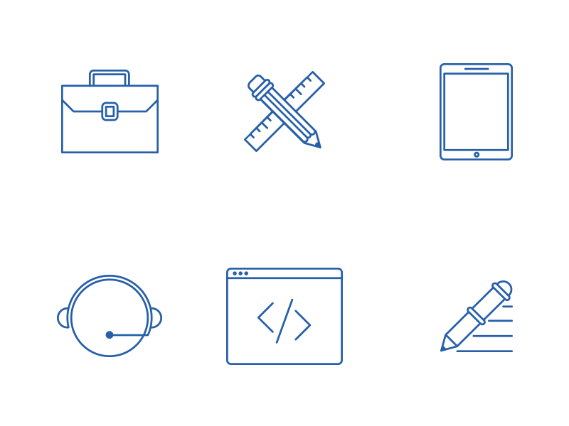 Recrua Icons nelo matias canobra web design website design icon design