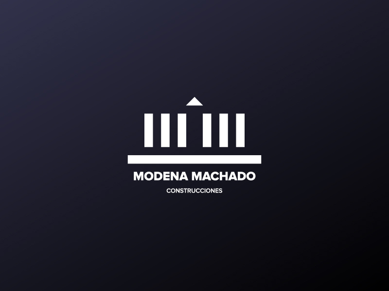 Módena Machado Logo design diseño de logos diseño nelo design nelo matias canobra branding architecture construction logo design logo