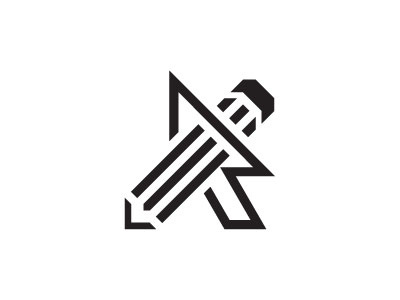 Logo for un upcoming graphic and web design blog icon logo logo design
