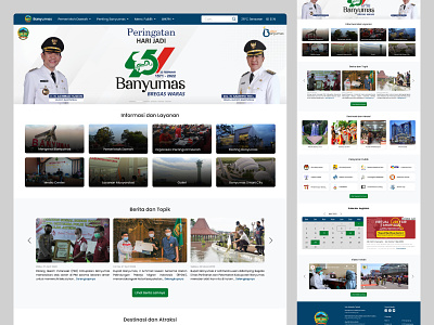 Banyumas district government website redesign