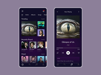 Music Mobile App | Mobile UI/UX