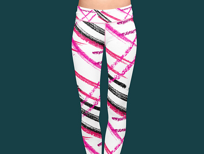 Pastel stroke leggings activewear branding design illustration legging sportswear tights yoga