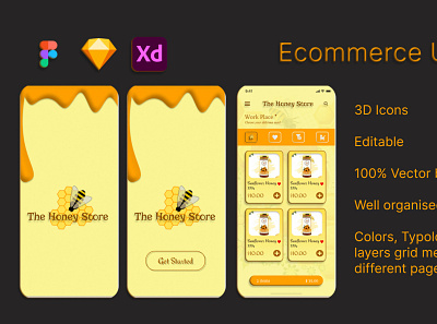 ecommerce ui kit app app design ecommerce app ui ux ui kit uidesign