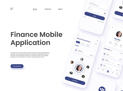 [Clone] Finance Mobile Application app minimal typography ui uidesign uiux