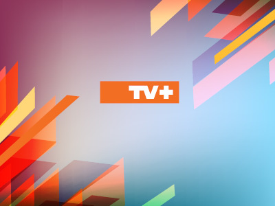 Tv Option B channel rebrand colours logo pitch plus tv tv design tv rebrand