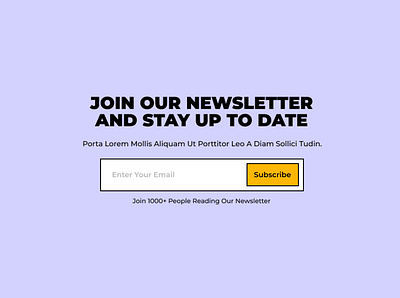 Newsletter Signup newsletter signup ui web design webflow