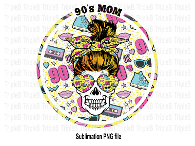 90’s Mom Vintage Retro Mother Day Sublimation Designs