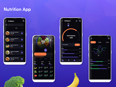 Nutrition app app app design branding design designs fitness fitness app icon illustration inspiration inspirations nutrition nutrition app nutritionist ui ux vector