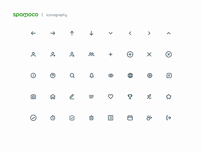 Spomoco Icons app design icon icon collection icon design iconography icons interface design ios design line icon ui ui design web