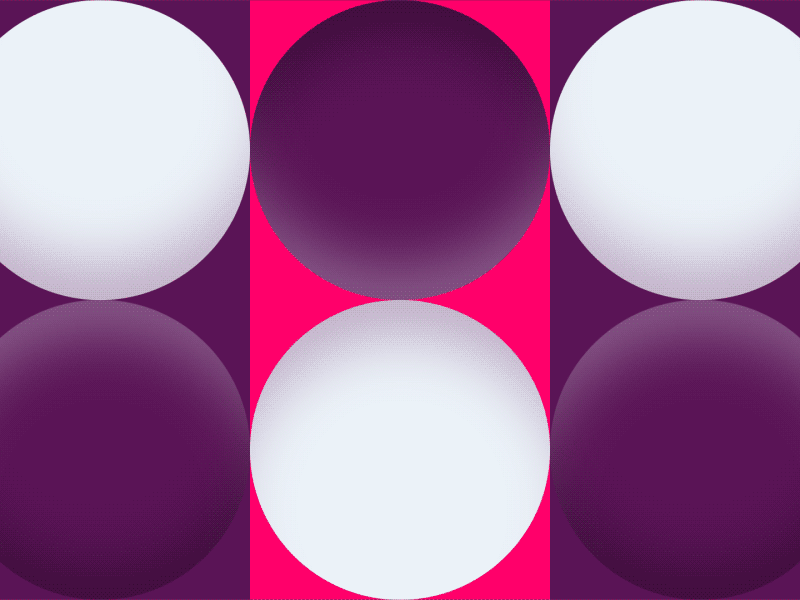 83 🏮 2d animation box circle loop motion design purple red shadow transition white