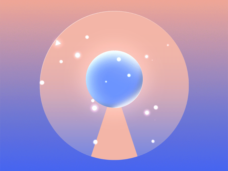95 ✨ 2d animation blue fabulous fancy glitter gradient highlight light loop orange particles shine sparkles transition