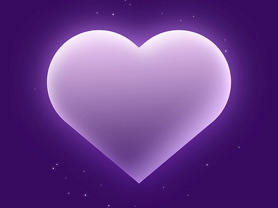 99 💜 2d 3d animation art branding cj design experimental exploration fun graphic design heart illustration logo loop motion motion graphics purple sparkles ui