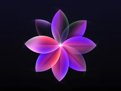 104 🌺 2d animation cj design flower gradient graphic design happiness illustration light loop motion motion graphics shine spring sun