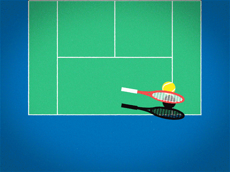 Tennis animation blue carl johan cj design gif green loop tennis