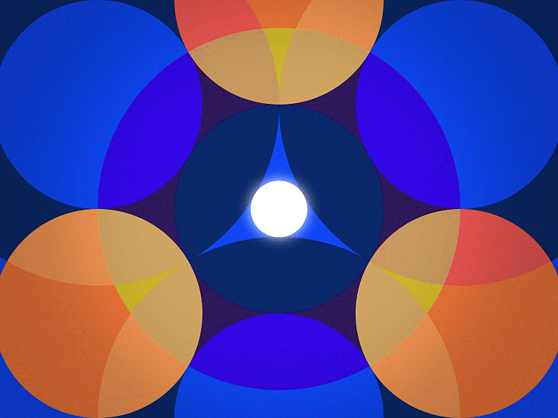 14 / 52 blue carl johan hasselrot center circles cj design loop motion ocean orange