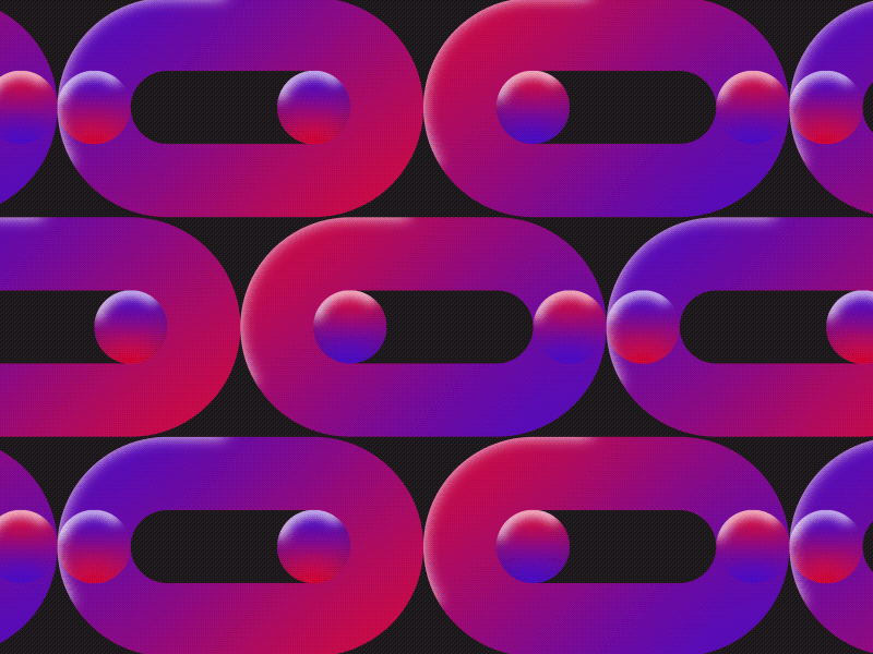 25 / 52 ⛓️ animation blue carl johan chains circle cj hasselrot loop red reflections