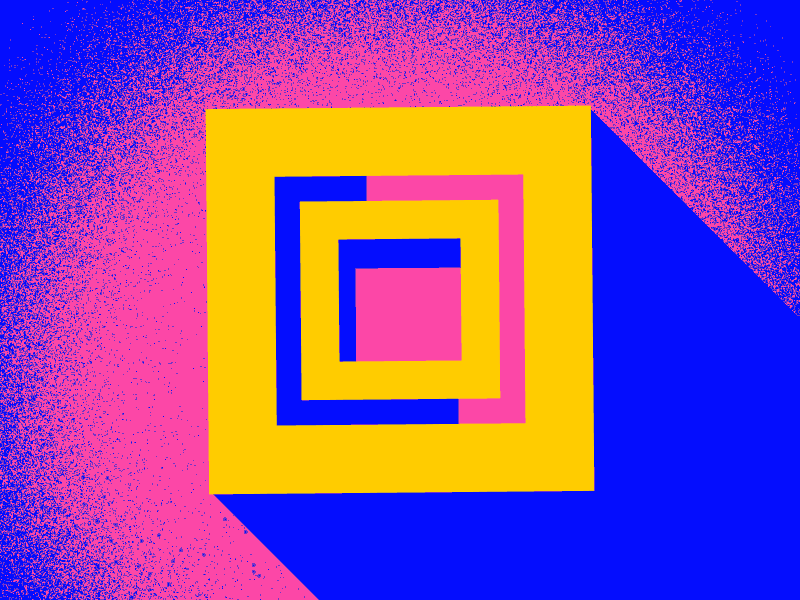 40 / 52 🎁 40 box cj loop noise pink shadow spinning square stroke texture yellow