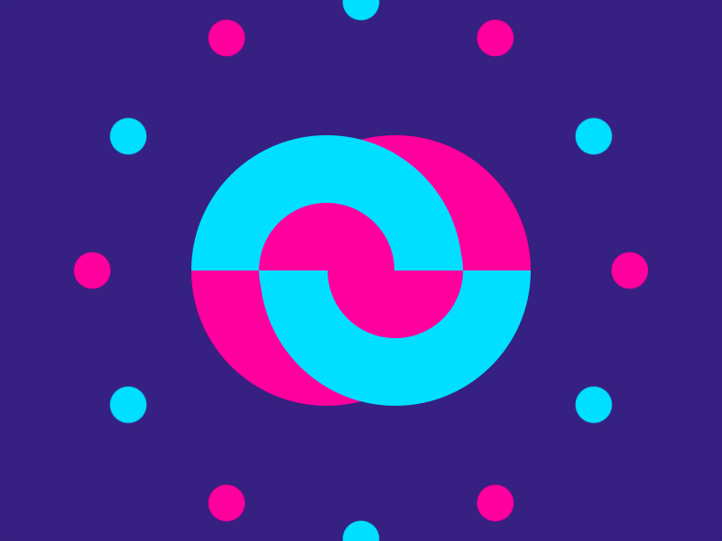 50 / 52 🎯 50 after effects animation boom circle design difference gif loop motion purple two
