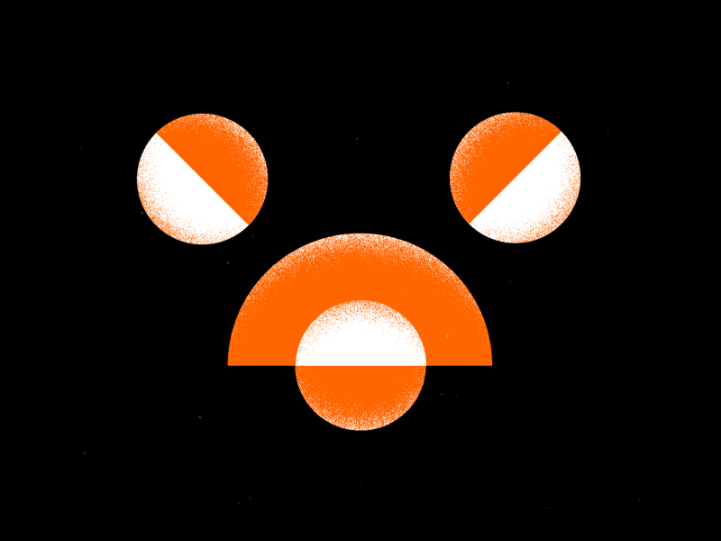 Spooky 🤡 animation circle cj evil eye halloween loop mixedpartsbrief motion noise orange spooky texture