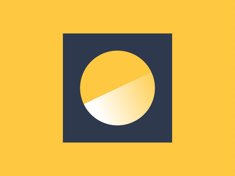 Choosing colors design red green yellow half gradient 2d motion personal project box circle color