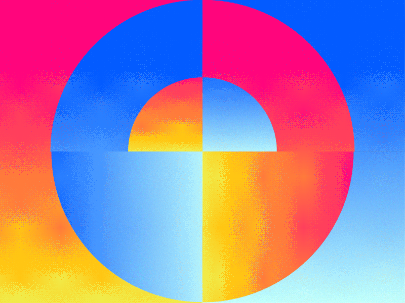 54 ☀️ - Alternative 2d blue cj loop motion motion art split yellow